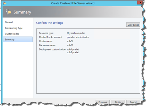 Come creare uno Scale Out File Server (SOFS) con #scvmm #sysctr