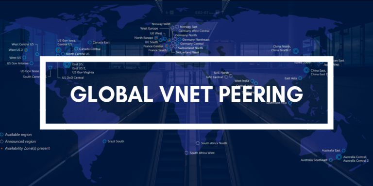 Azure Networking: caratteristiche del Global VNet peering